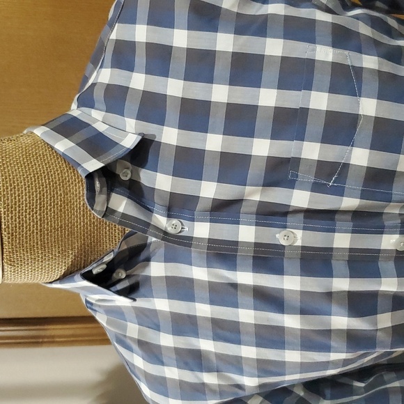 UNTUCKit Other - Untuckit grey blue plaid checkered long sleeve shirt